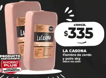Supermayorista Vital LA CASONA Flambre de cerdo y pollo x kg oferta
