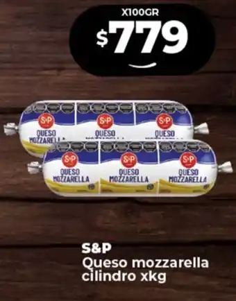 Supermayorista Vital S&P Queso mozzarella cilindro x kg oferta