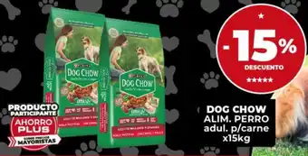 Supermayorista Vital DOG CHOW ALIM. PERRO adul. p/carne x15kg oferta