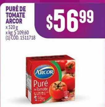 Makro Puré de tomate arcor oferta