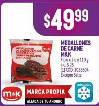 Makro Medallones de carne m&k oferta