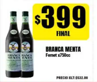 Supermayorista Vital Branca Menta Fernet x750cc oferta