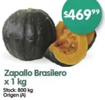 Supermercados Buenos Días Zapallo Brasilero x 1kg oferta