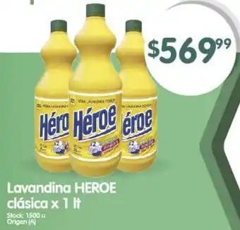 Supermercados Buenos Días Lavandina HEROE clásica x 1It oferta