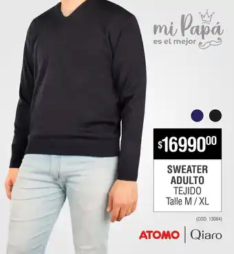 Atomo Conviene SWEATER ADULTO TEJIDO Talle M/XL oferta