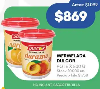 Supermercados Tadicor MERMELADA DULCOR POTE X 500G oferta
