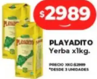 Supermayorista Vital PLAYADITO Yerba x 1kg oferta