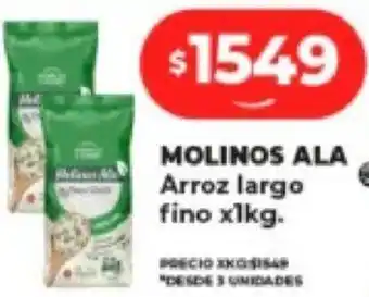 Supermayorista Vital MOLINOS ALA Arroz largo fino x 1kg oferta