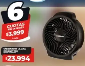 Supermayorista Vital CALOVENTOR LILIANA COMPACT SUN oferta