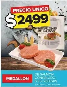 Carrefour Maxi Medallon de salmon congelado oferta