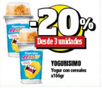 Supermayorista Vital Yogurisimo Yogur con cereales x166gr oferta