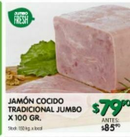 Jumbo Jamón cocido oferta