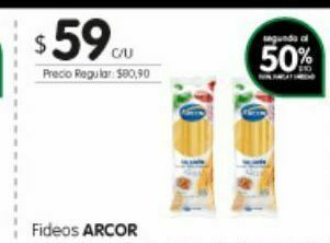 Jumbo Fideos arcor oferta