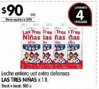 Disco Leche entera las tres niñas oferta