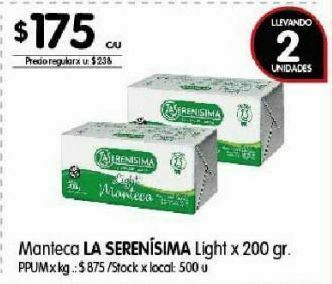 Disco Manteca la serenísima oferta