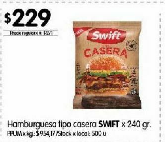 Disco Hamburguesas swift oferta