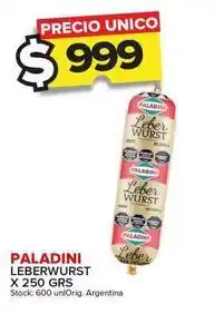 Carrefour Maxi Paladini - leberwurst oferta