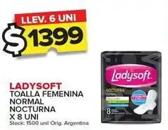 Carrefour Maxi Ladysoft - toalla femenina normal nocturna oferta