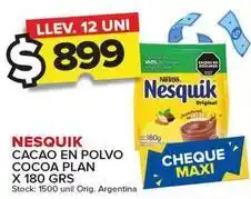 Carrefour Maxi Nesquik - cacao en polvo cocoa plan oferta