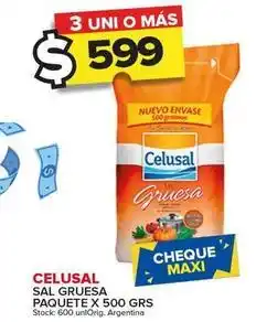 Carrefour Maxi Celusal - sal gruesa paquete oferta