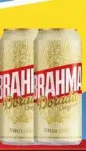 Carrefour Maxi Brahma - cerveza dorada lata oferta