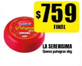 Supermayorista Vital La Serenisima Queso pategras xkg oferta