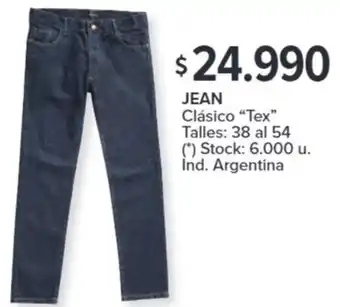 Carrefour JEAN Clásico Tex”Talles 38 al 54 oferta