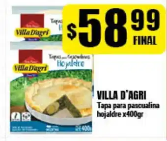 Supermayorista Vital Villa D'Agri Tapa para pascualina hojaldre x400gr oferta