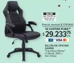 Carrefour SILLÓN DE OFICINA GAMER oferta