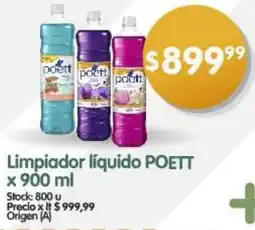 Supermercados Buenos Días Limpiador líquido POETT x 900ml oferta