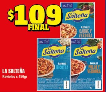 Supermayorista Vital La Salteña Ravioles x450gr oferta