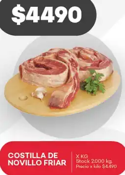 Supermercados Tadicor COSTILLA DE NOVILLO FRIAR X KG oferta