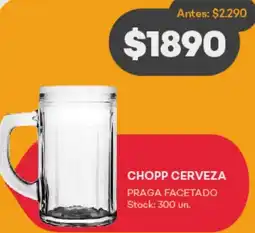 Supermercados Tadicor CHOPP CERVEZA PRAGA FACETADO oferta