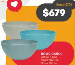Supermercados Tadicor BOWL CAROL AREIA 11CM VARIEDADES oferta