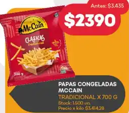 Supermercados Tadicor PAPAS CONGELADAS MCCAIN TRADICIONAL X 700G oferta
