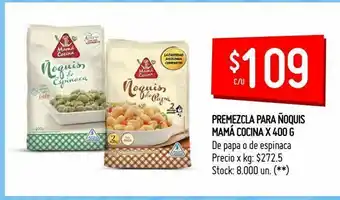 Changomas Premezcla para ñoquis mamá cocina x 400 g oferta