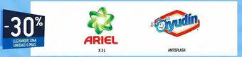 Changomas Detergente ariel -30% oferta
