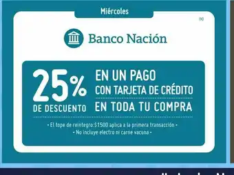 Changomas Banco nación -25% dto oferta
