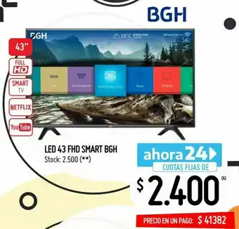 Changomas Led 43 fhd smart bgh oferta