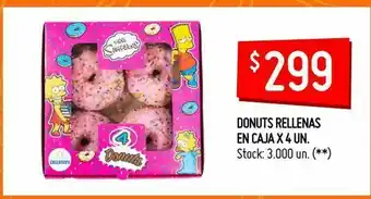 Walmart Donuts rellenas en caja x 4 un oferta