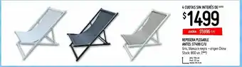 Walmart Reposera plegable oferta