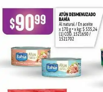 Makro Atún desmenuzado en aceite vegetal bahía oferta