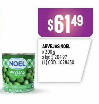 Makro Arvejas noel oferta