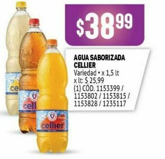Makro Agua con sabor cellier oferta