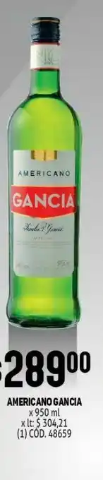 Makro Aperitivos americano gancia 950 ml oferta