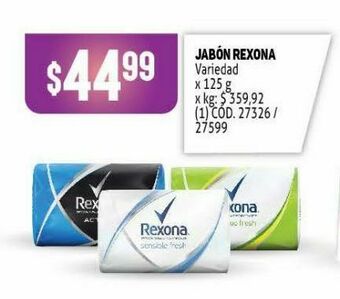 Makro Jabón de tocador rexona oferta