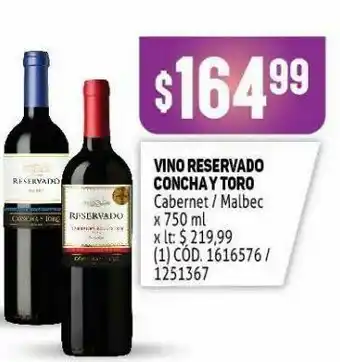 Makro Vino concha y toro oferta