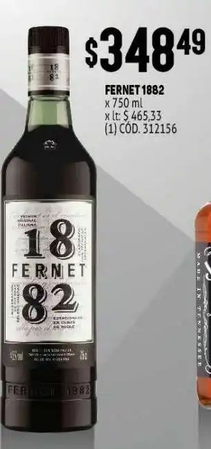 Makro Licor fernet 1882 oferta