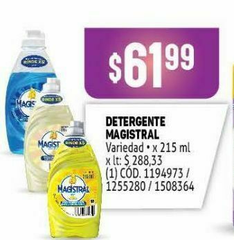 Makro Detergente líquido magistral oferta