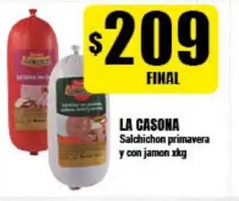 Supermayorista Vital La Casona Salchichon primavera y con jamon xkg oferta